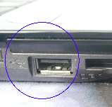 Photographie d'un port USB type A femelle
