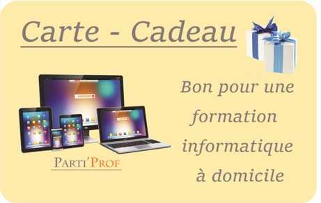 Carte cadeau formation en informatique dans le Grand Besançon